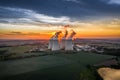 Temelin Nuclear Power Station in south bohemia in Czech Republic Royalty Free Stock Photo