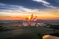 Temelin Nuclear Power Station in south bohemia in Czech Republic Royalty Free Stock Photo