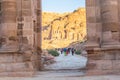 Temenos gateway in front of the Qasr al Bint in Petra, Jordan