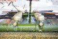 Temizuya :: water ablution pavilion for a purify the soul Royalty Free Stock Photo