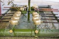 Temizuya :: water ablution pavilion for a purify the soul Royalty Free Stock Photo