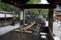 Temizuya - water tank for ritual of washing the hands and mouth before entering the Ueno Toshogu Shinto shrine