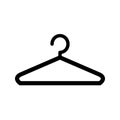 Hanger sign. Hanger icon coat rack symbol