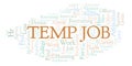 Temp Job word cloud.