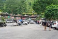 Tempat lahan parkir dan gerbang masuk Tlogo Putri Taman Nasional Gunung Merapi