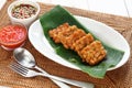 Tempe goreng, fried tempeh, indonesian vegetarian food