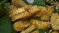 Tempe goreng or fried tempeh traditional food
