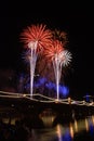 Tempe Lake Fireworks on the Bridge