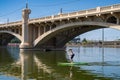 Tempe Town Lake Bridges in Tempe Arizona, America, USA.