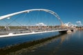 Tempe Town Lake Pedestrian Suspension Bridge Royalty Free Stock Photo