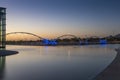 Tempe Town Lake at Sunset Royalty Free Stock Photo