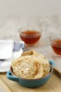 Tempeh Chips or Keripik Tempe. Crispy Thin Sliced Tempe Seasoned with Garlic, Salt, Pepper, and Flour Royalty Free Stock Photo