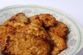 tempeh fried photo traditional food made from soybeans with isolated background