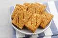 Tempeh, Tempe Goreng or Fried tempeh is Indonesia traditional food. Royalty Free Stock Photo