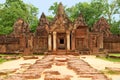 Tempel Banteay Srei in Angkor Royalty Free Stock Photo