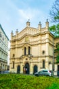 Tempel Synagogue in Krakow. Jewish temple is located on the former Jewish district Kazimierz...IMAGE