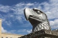 tempelhof Airfield, Berlin, Germany: 15th August 2018: Eagle Head on display in Eagle Square