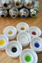 Tempera tubes Royalty Free Stock Photo