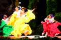 Temperamental Colombian dancers at Folklore Festival stage,Varna Bulgaria Royalty Free Stock Photo