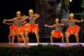 Temperamental Colombian female dancers at Folklore Festival stage,Varna Bulgaria