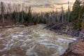 Temperance River is a State Park on the North Shore of Lake Superior in Minnesota Royalty Free Stock Photo