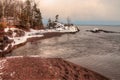 Temperance River is a State Park on the North Shore of Lake Superior in Minnesota Royalty Free Stock Photo