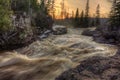 Temperance River is a State Park on the North Shore of Lake Superior in Minnesota Royalty Free Stock Photo