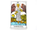 Temperance Tarot Card healing harmony adaptability Royalty Free Stock Photo