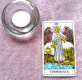 Temperance Tarot Card healing harmony adaptability Royalty Free Stock Photo