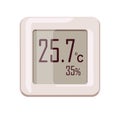 Temperature and air humidity sensor. Digital electronic device with screen, display. Measurement tool for measuring home