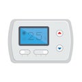 Temperature controller, electronic thermostat with a screen.