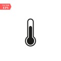 Temperature flat vector icon. Chill symbol concept isolated. Medicine thermometer. Weather, hot and cold climate in trendy style f Royalty Free Stock Photo