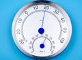 Temperature and humidity meter. Royalty Free Stock Photo