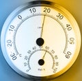 Temperature and humidity meter. Royalty Free Stock Photo