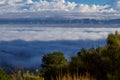 Temperature Inversion in the Grand Valley Royalty Free Stock Photo