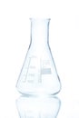 Temperature resistant conical flask for measurements 250 ml Royalty Free Stock Photo