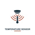 Temperature Sensor icon from sensors icons collection. Creative two colors design symbol temperature sensor icon. Web Royalty Free Stock Photo