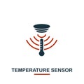 Temperature Sensor icon from sensors icons collection. Creative two colors design symbol temperature sensor icon. Web