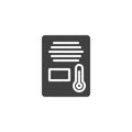 Temperature sensor vector icon