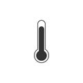 Temperature, thermometer icon, vector illustration. Flat design Royalty Free Stock Photo