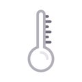 Temperature thin color line vector icon