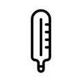 Temperature thin line vector icon