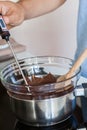 Tempering Chocolate Royalty Free Stock Photo
