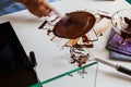 Tempering Chocolate Royalty Free Stock Photo