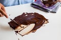 Tempering Chocolate Royalty Free Stock Photo