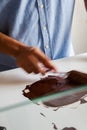 Tempering Chocolate Royalty Free Stock Photo