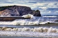 Tempest at Gorliz beach