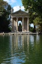 Tempio di Esculapio - Temple of Asclepius in the Villa Borghese Park in Rome, Italy