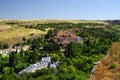 Landscape of the surroundings of Segovia. The Church of la Vera Cruz - the ancient templar church.