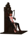 Templar king on throne